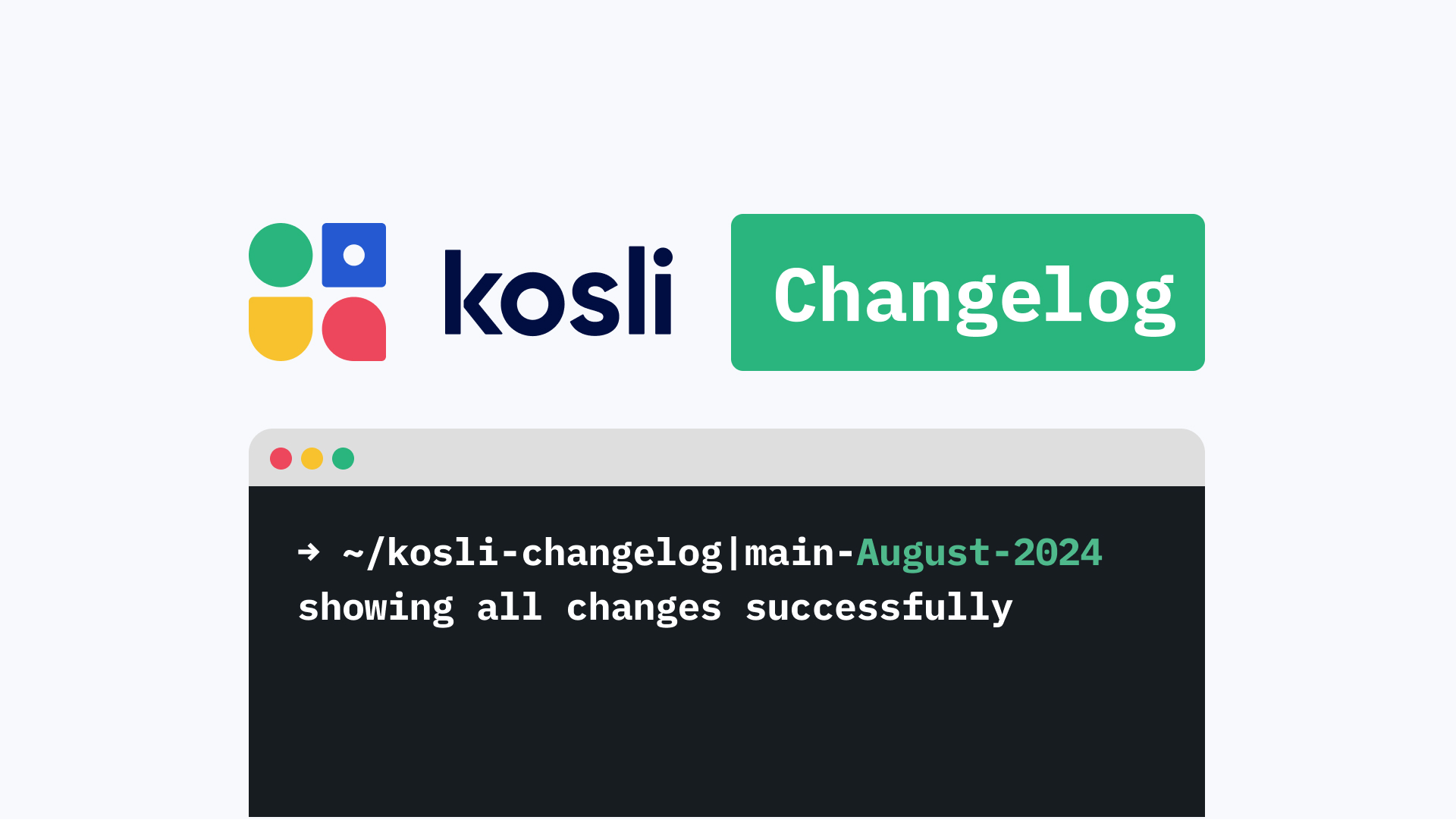 Kosli Changelog August 2024