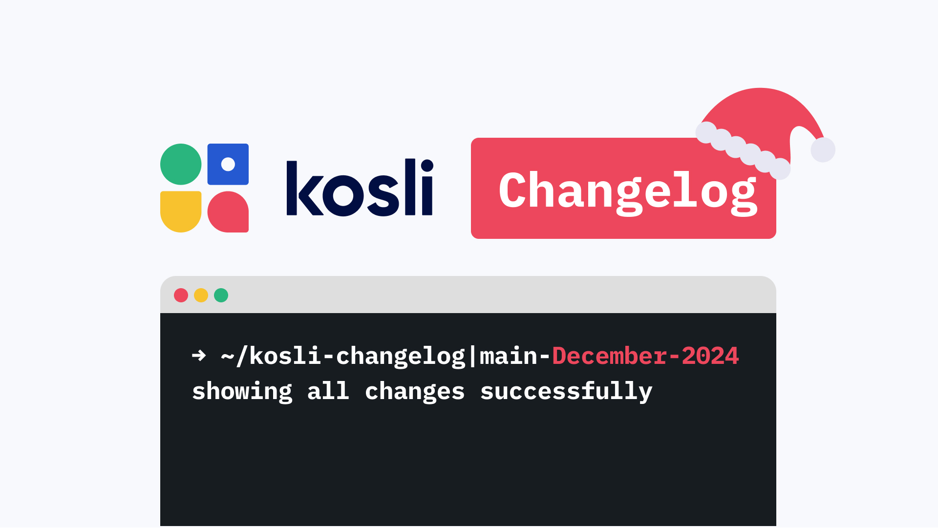 Kosli Changelog December 2024