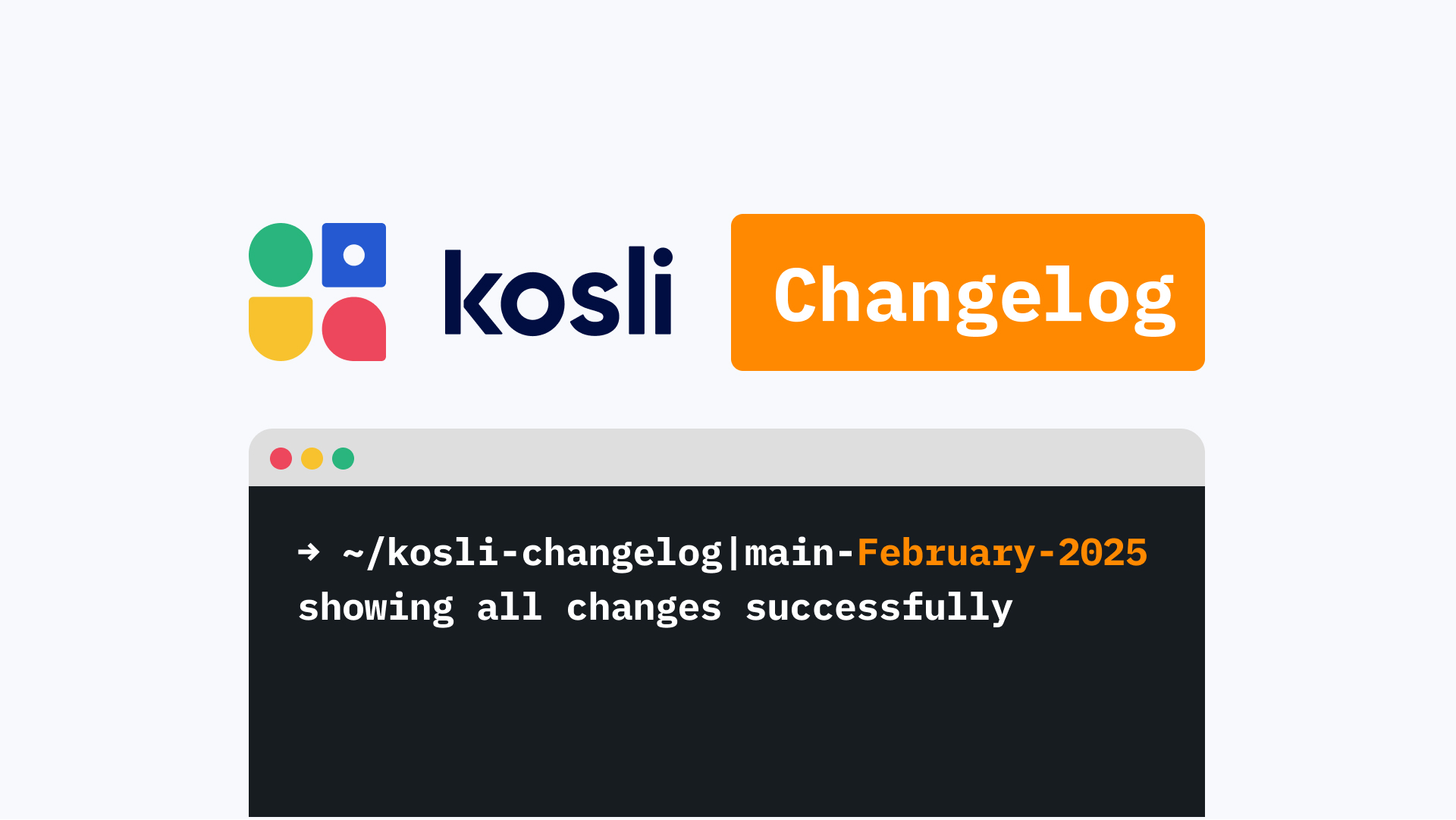 Kosli Changelog February 2025