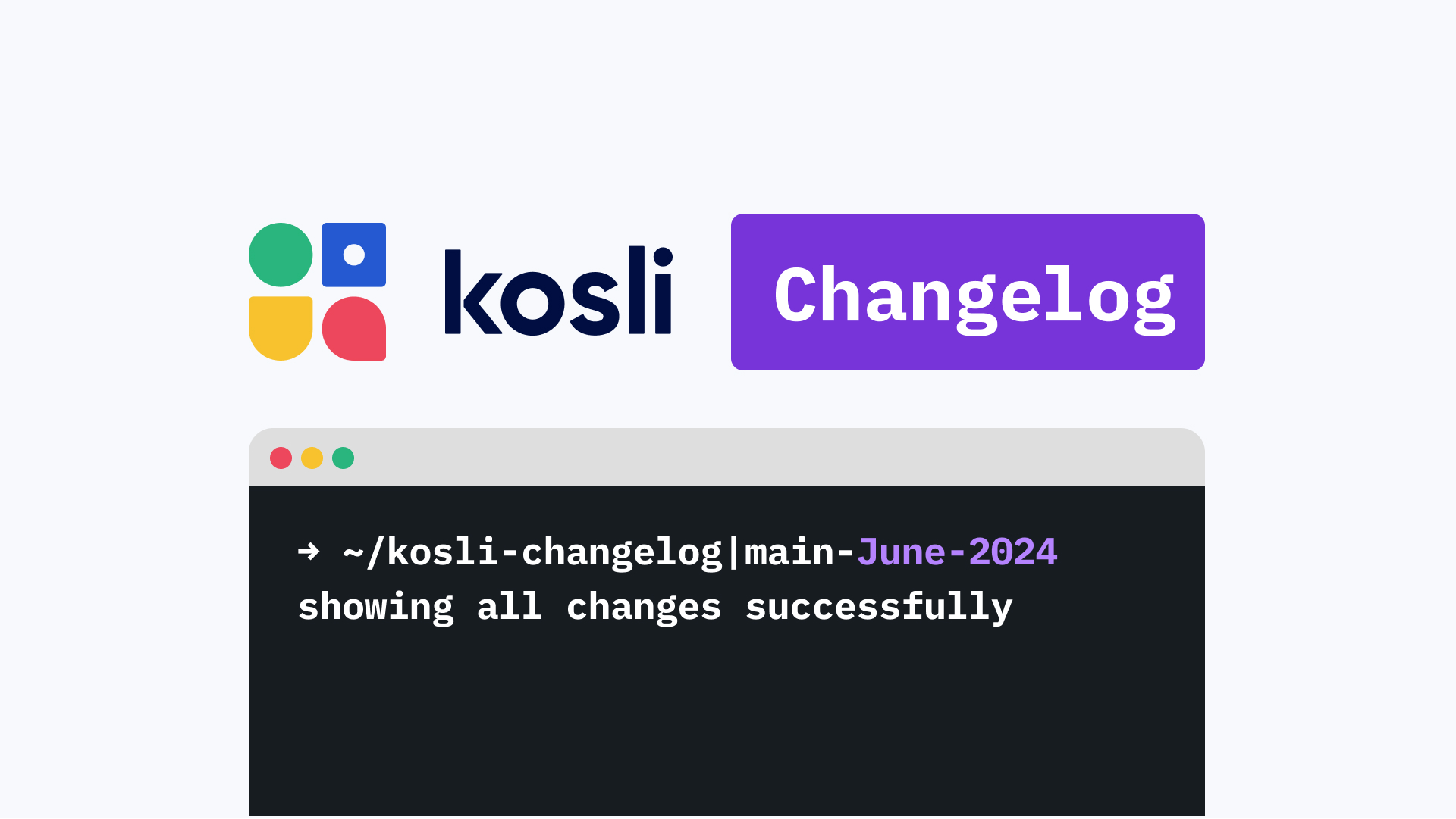 kosli Changelog June 