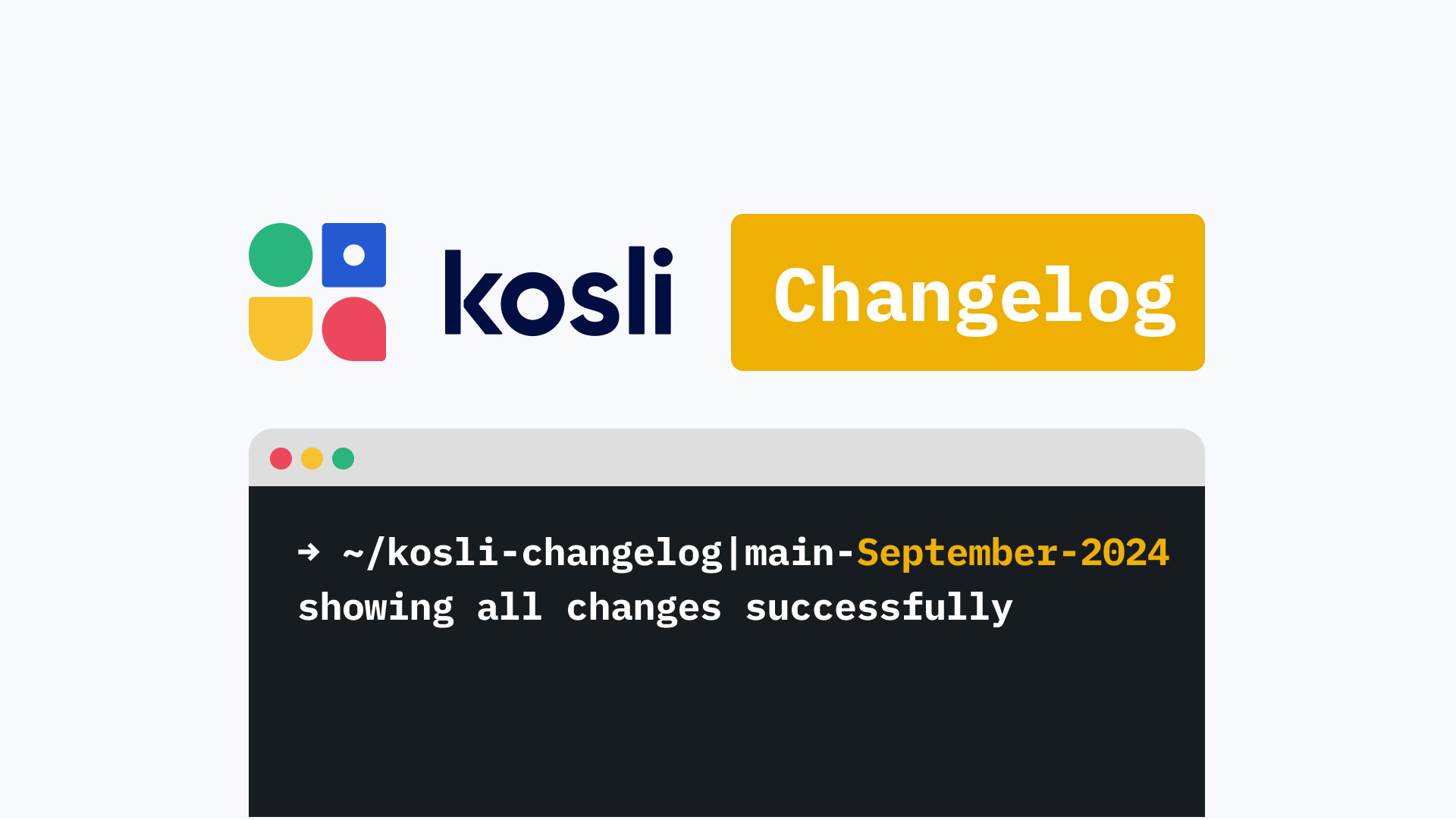 Kosli Changelog September 2024