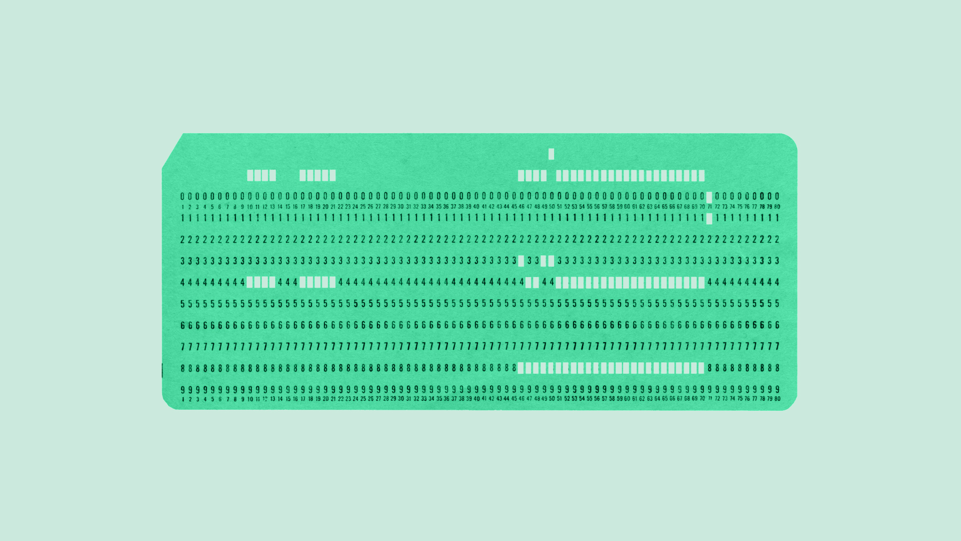 The Punchcard Paradigm: Tracing the Roots of Modern Compliance, punchcard green