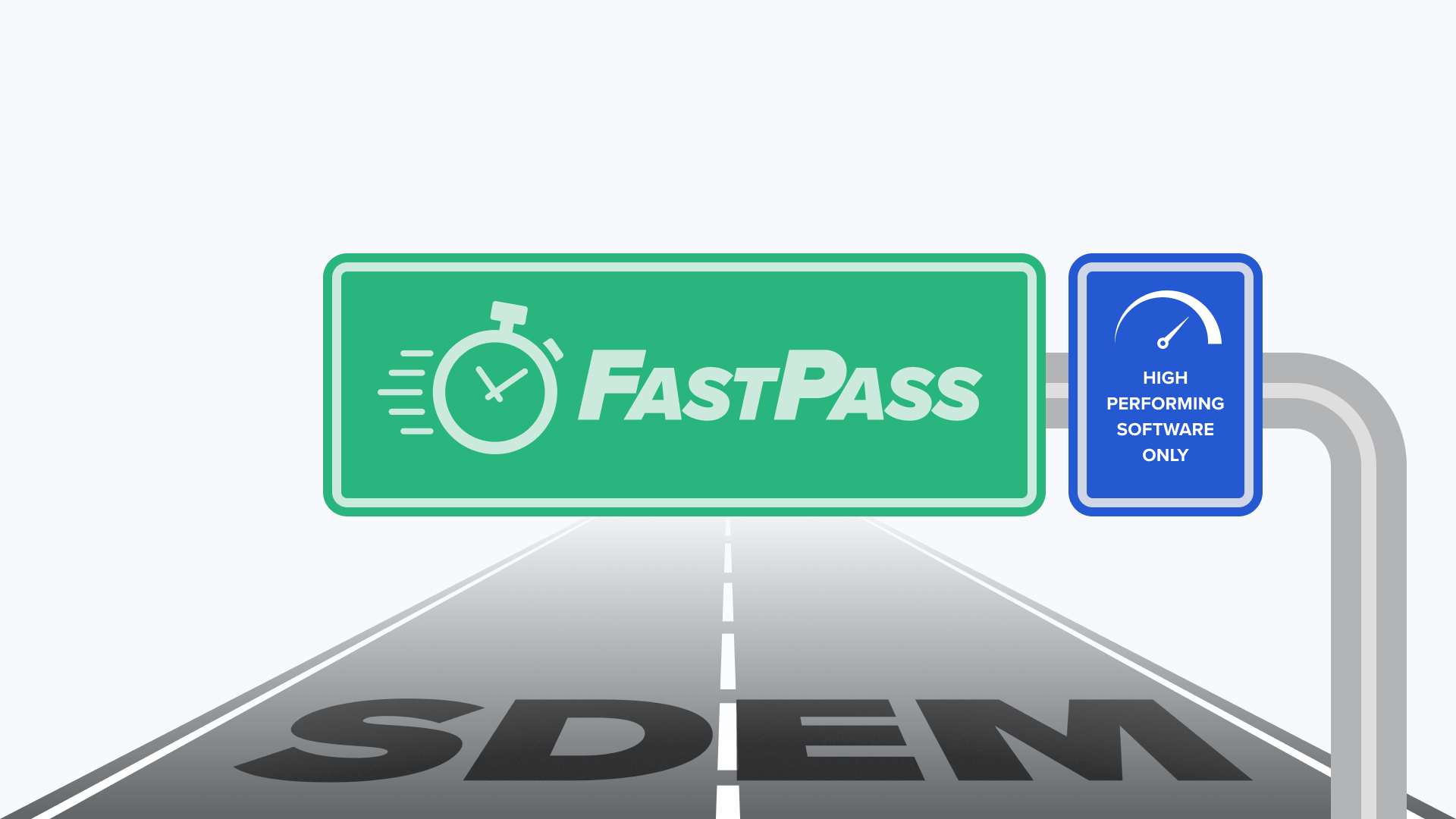 Highway with a fast pass lane for high performing software companies