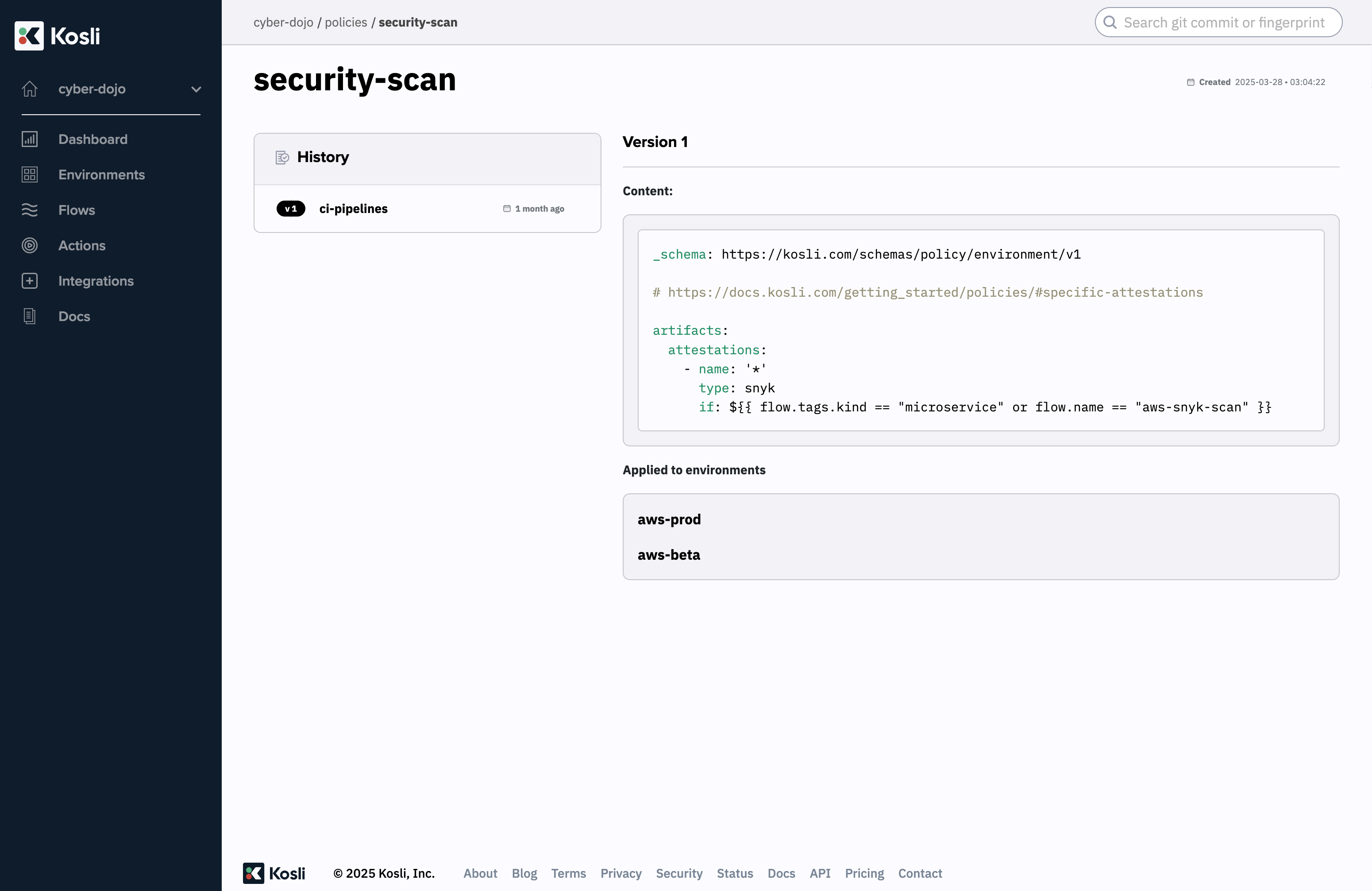 Enforce compliance with runtime policies
